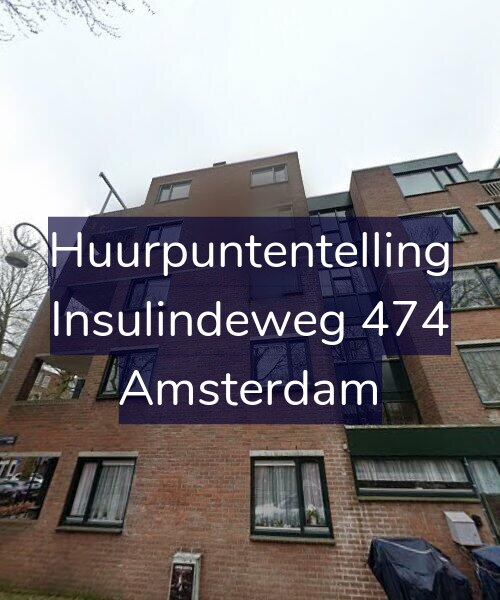 Foto gevel Huurpuntentelling voor Insulindeweg 474, Amsterdam