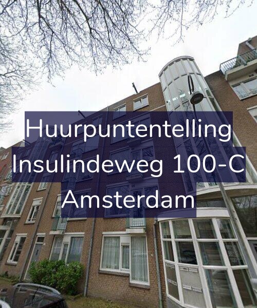 Foto gevel Huurpuntentelling voor Insulindeweg 100-C, Amsterdam