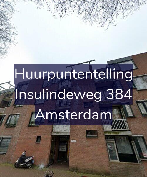 Foto gevel Huurpuntentelling voor Insulindeweg 384, Amsterdam