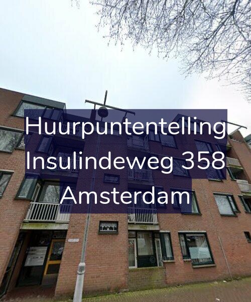 Foto gevel Huurpuntentelling voor Insulindeweg 358, Amsterdam