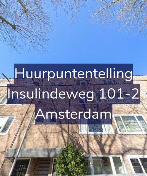 Foto gevel Huurpuntentelling voor Insulindeweg 101-2, Amsterdam