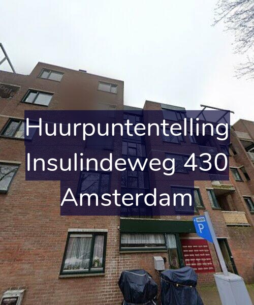 Foto gevel Huurpuntentelling voor Insulindeweg 430, Amsterdam