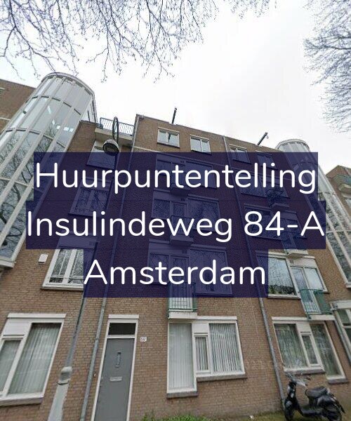 Foto gevel Huurpuntentelling voor Insulindeweg 84-A, Amsterdam