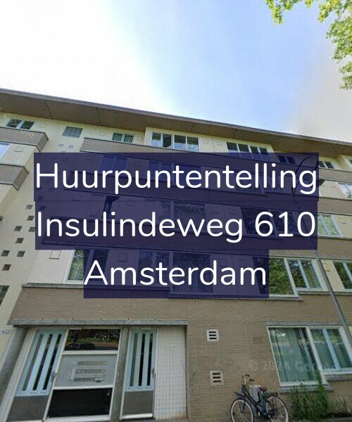 Foto gevel Huurpuntentelling voor Insulindeweg 610, Amsterdam