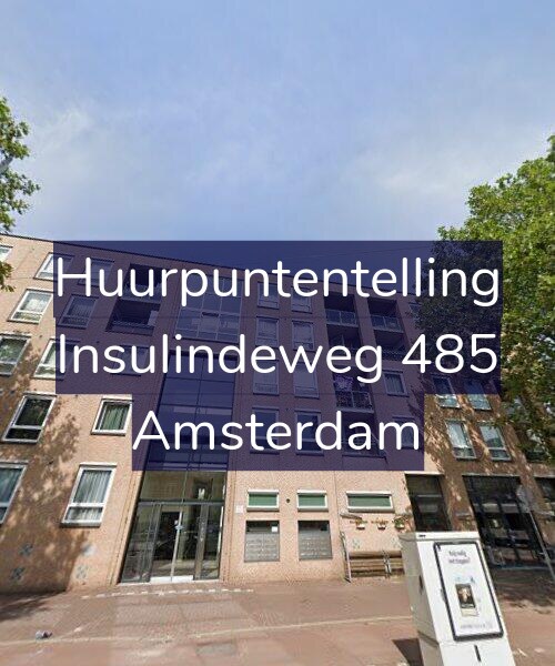 Foto gevel Huurpuntentelling voor Insulindeweg 485, Amsterdam