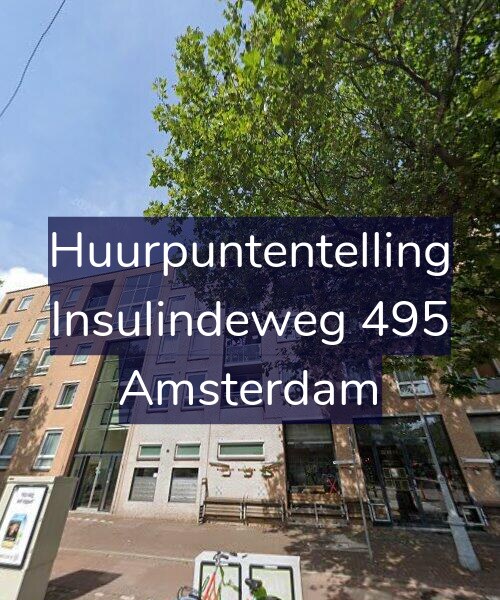 Foto gevel Huurpuntentelling voor Insulindeweg 495, Amsterdam