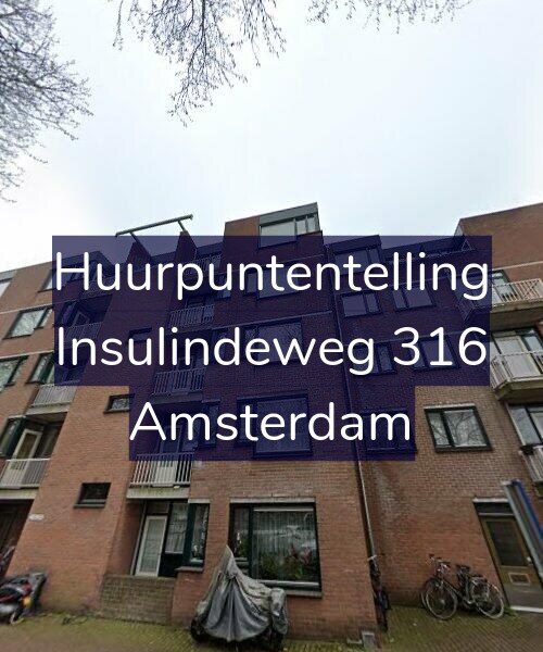 Foto gevel Huurpuntentelling voor Insulindeweg 316, Amsterdam