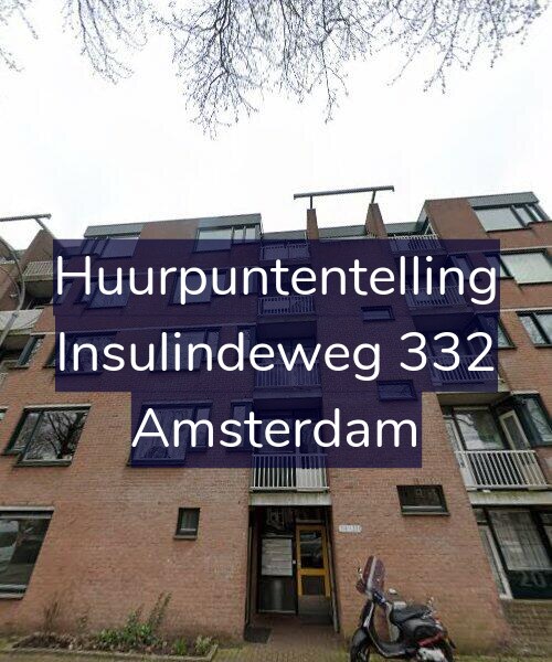 Foto gevel Huurpuntentelling voor Insulindeweg 332, Amsterdam