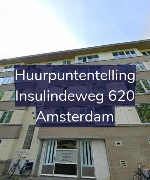 Foto gevel Huurpuntentelling voor Insulindeweg 620, Amsterdam