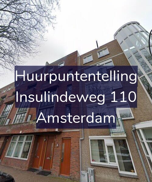 Foto gevel Huurpuntentelling voor Insulindeweg 110, Amsterdam
