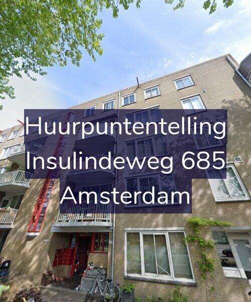 Foto gevel Huurpuntentelling voor Insulindeweg 685, Amsterdam