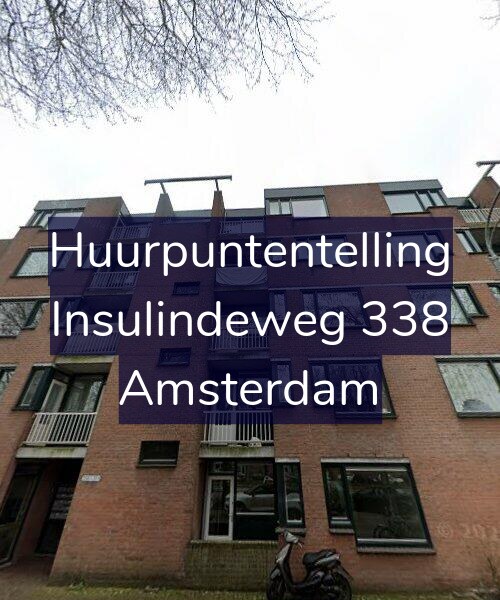 Foto gevel Huurpuntentelling voor Insulindeweg 338, Amsterdam