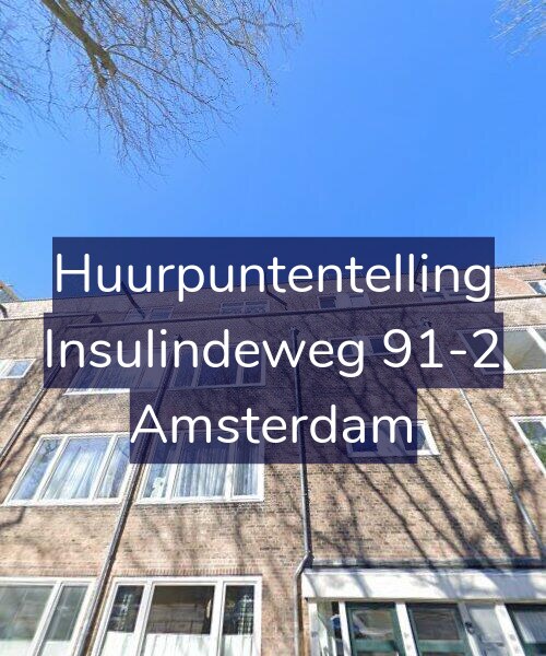 Foto gevel Huurpuntentelling voor Insulindeweg 91-2, Amsterdam