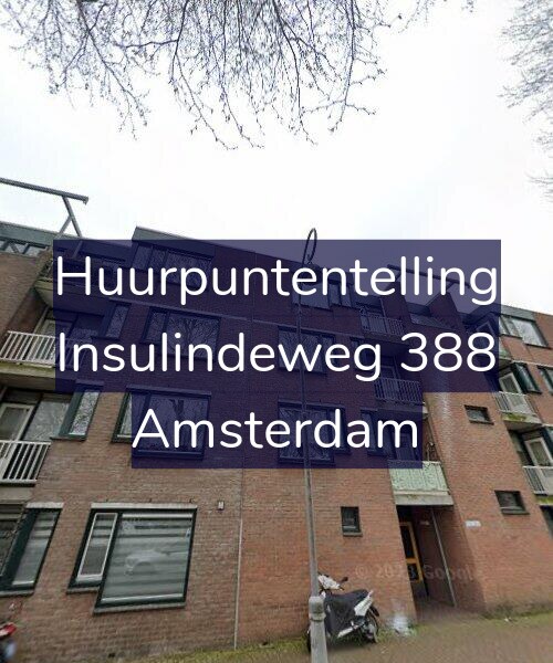 Foto gevel Huurpuntentelling voor Insulindeweg 388, Amsterdam