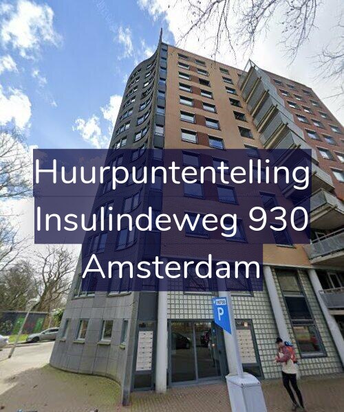 Foto gevel Huurpuntentelling voor Insulindeweg 930, Amsterdam