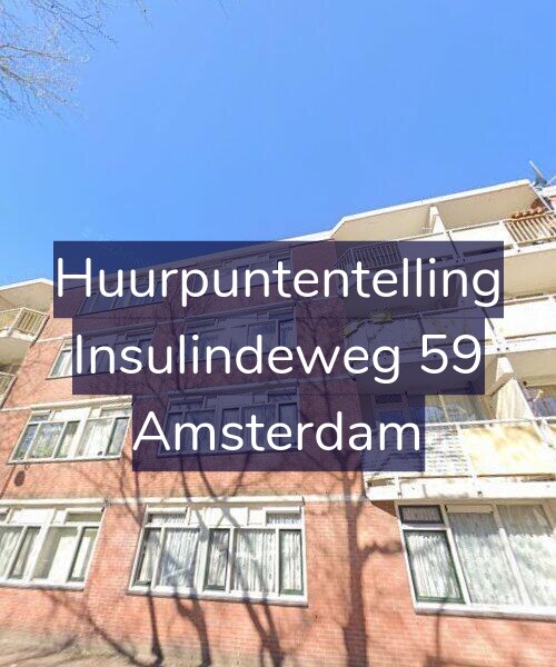 Foto gevel Huurpuntentelling voor Insulindeweg 59, Amsterdam