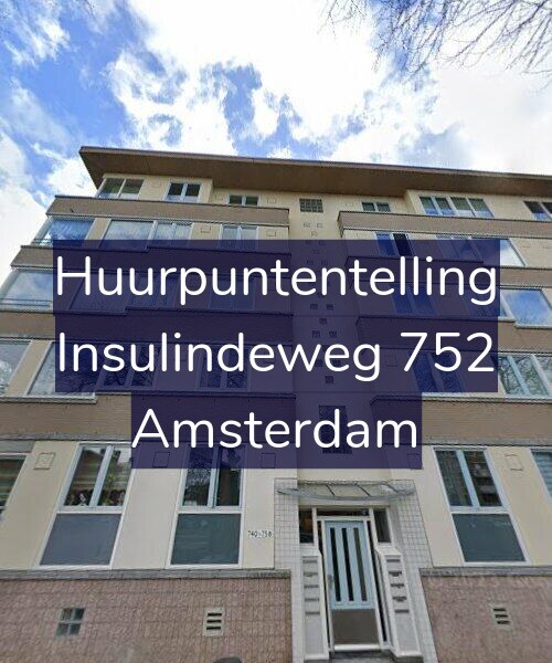 Foto gevel Huurpuntentelling voor Insulindeweg 752, Amsterdam