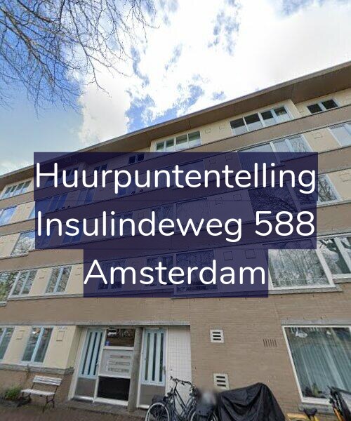 Foto gevel Huurpuntentelling voor Insulindeweg 588, Amsterdam