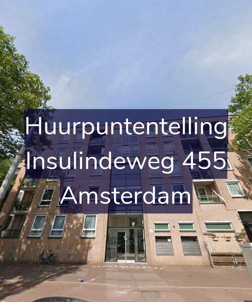 Foto gevel Huurpuntentelling voor Insulindeweg 455, Amsterdam