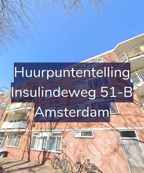Foto gevel Huurpuntentelling voor Insulindeweg 51-B, Amsterdam