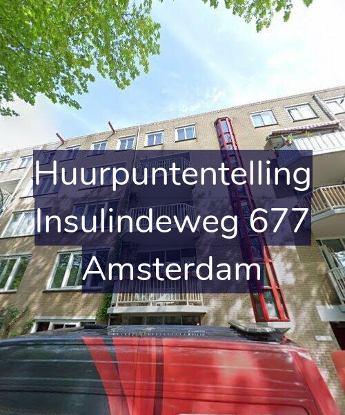 Foto gevel Huurpuntentelling voor Insulindeweg 677, Amsterdam