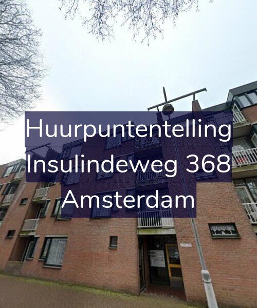 Foto gevel Huurpuntentelling voor Insulindeweg 368, Amsterdam