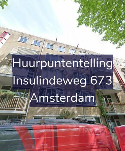 Foto gevel Huurpuntentelling voor Insulindeweg 673, Amsterdam