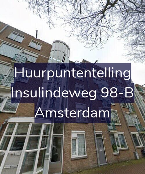 Foto gevel Huurpuntentelling voor Insulindeweg 98-B, Amsterdam