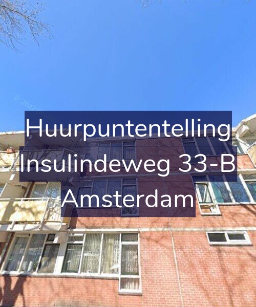 Foto gevel Huurpuntentelling voor Insulindeweg 33-B, Amsterdam