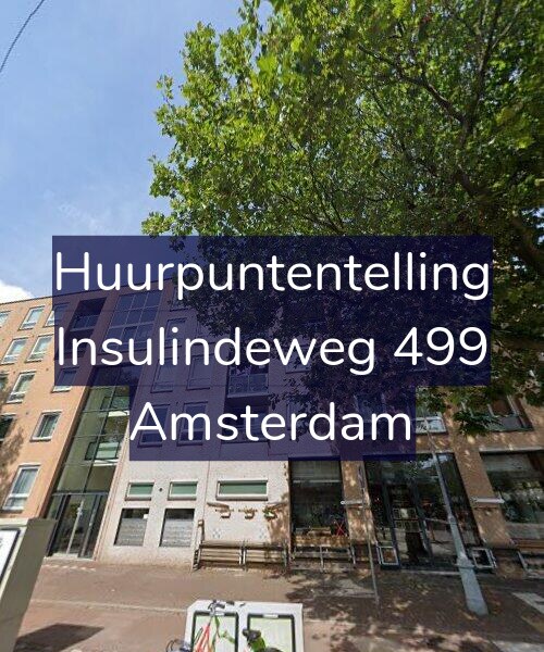 Foto gevel Huurpuntentelling voor Insulindeweg 499, Amsterdam