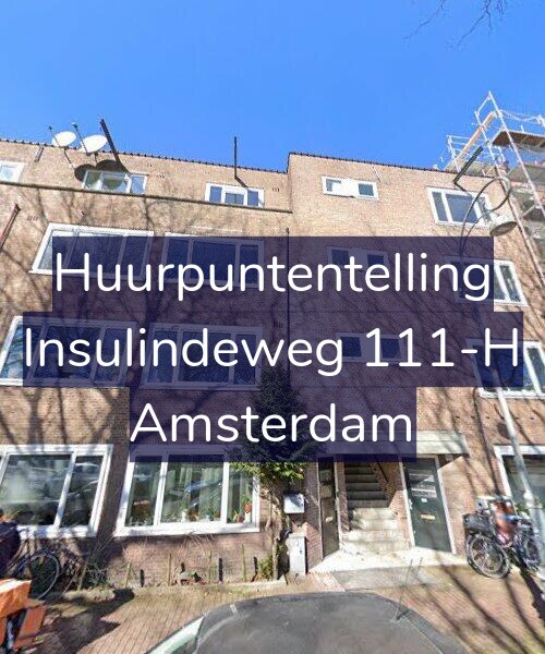 Foto gevel Huurpuntentelling voor Insulindeweg 111-H, Amsterdam