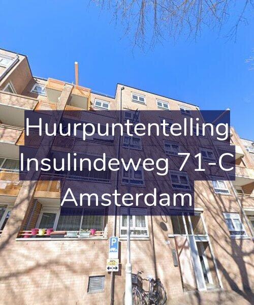 Foto gevel Huurpuntentelling voor Insulindeweg 71-C, Amsterdam