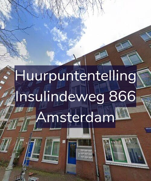 Foto gevel Huurpuntentelling voor Insulindeweg 866, Amsterdam