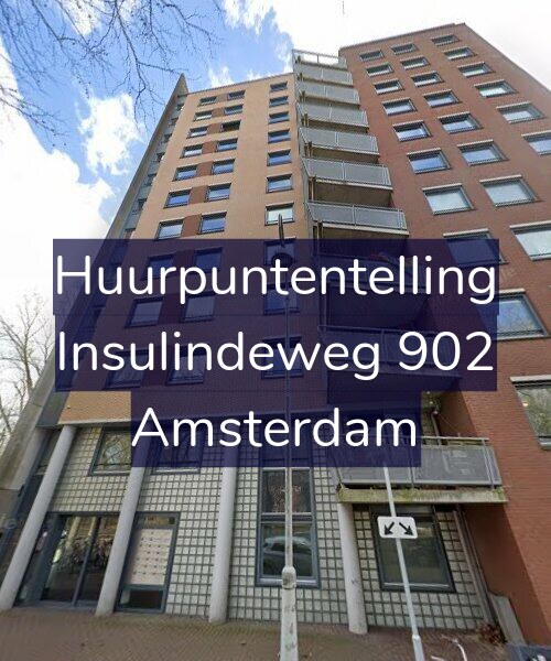 Foto gevel Huurpuntentelling voor Insulindeweg 902, Amsterdam