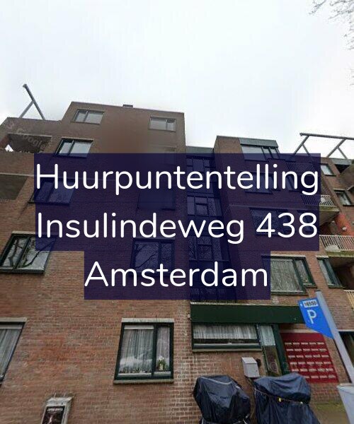 Foto gevel Huurpuntentelling voor Insulindeweg 438, Amsterdam
