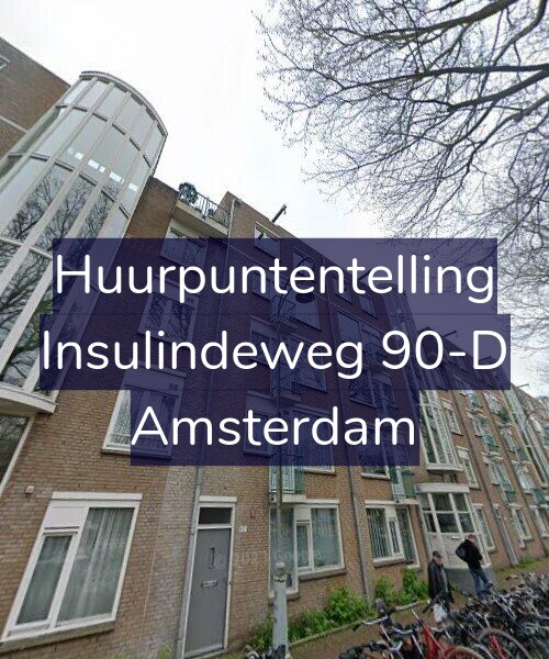 Foto gevel Huurpuntentelling voor Insulindeweg 90-D, Amsterdam