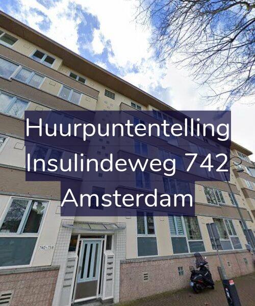 Foto gevel Huurpuntentelling voor Insulindeweg 742, Amsterdam