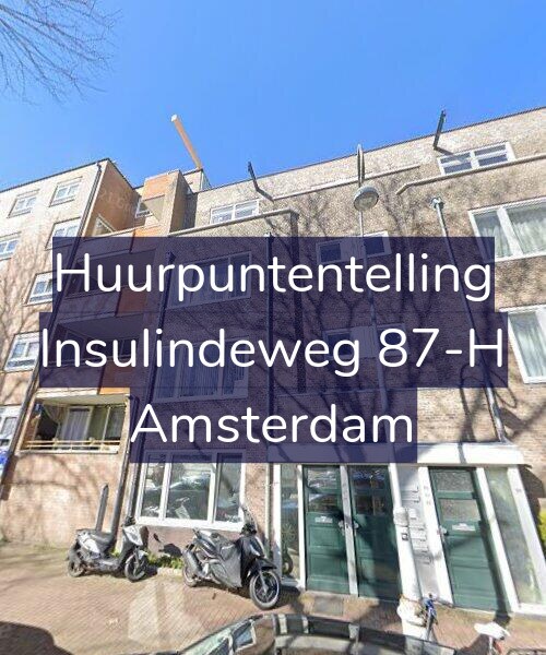 Foto gevel Huurpuntentelling voor Insulindeweg 87-H, Amsterdam