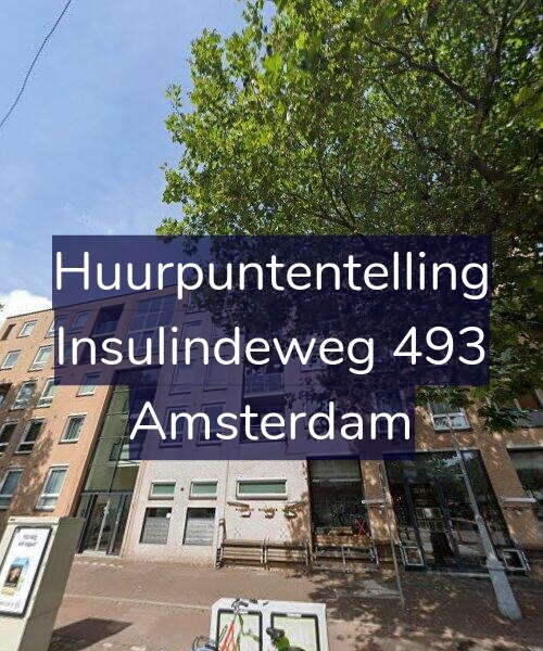 Foto gevel Huurpuntentelling voor Insulindeweg 493, Amsterdam