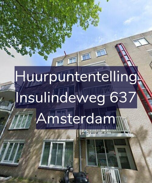 Foto gevel Huurpuntentelling voor Insulindeweg 637, Amsterdam