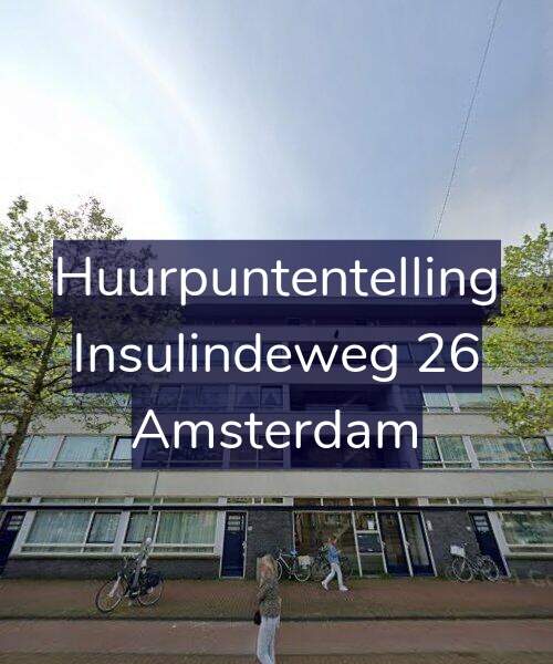 Foto gevel Huurpuntentelling voor Insulindeweg 26, Amsterdam