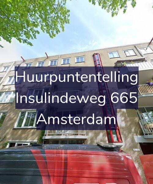Foto gevel Huurpuntentelling voor Insulindeweg 665, Amsterdam