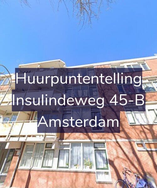 Foto gevel Huurpuntentelling voor Insulindeweg 45-B, Amsterdam