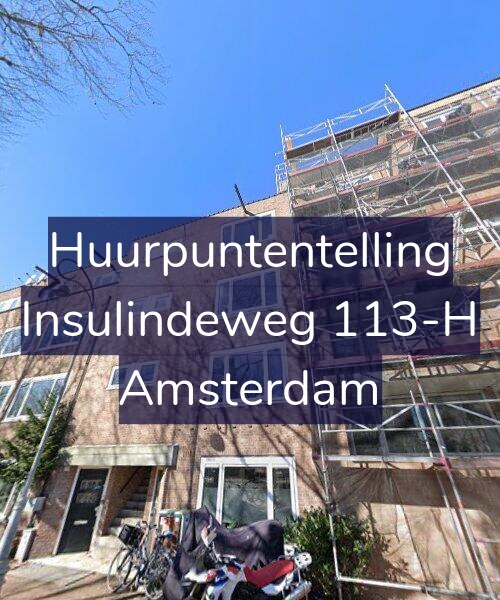 Foto gevel Huurpuntentelling voor Insulindeweg 113-H, Amsterdam