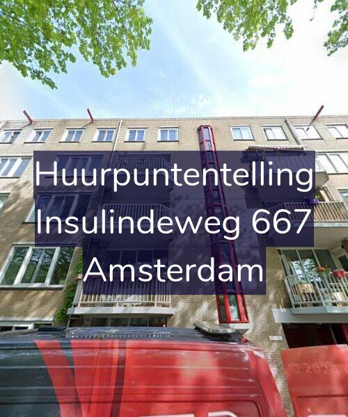 Foto gevel Huurpuntentelling voor Insulindeweg 667, Amsterdam