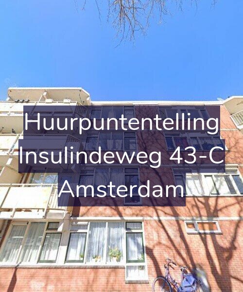 Foto gevel Huurpuntentelling voor Insulindeweg 43-C, Amsterdam