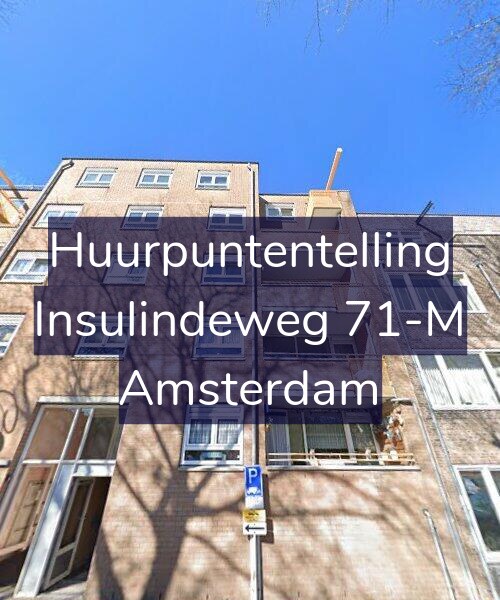 Foto gevel Huurpuntentelling voor Insulindeweg 71-M, Amsterdam