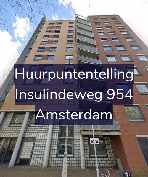 Foto gevel Huurpuntentelling voor Insulindeweg 954, Amsterdam