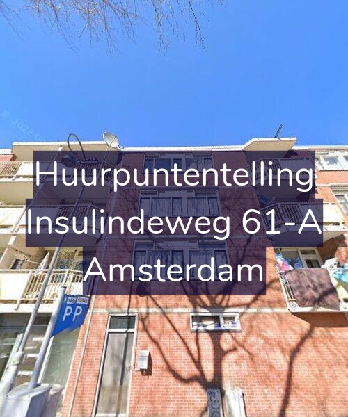 Foto gevel Huurpuntentelling voor Insulindeweg 61-A, Amsterdam