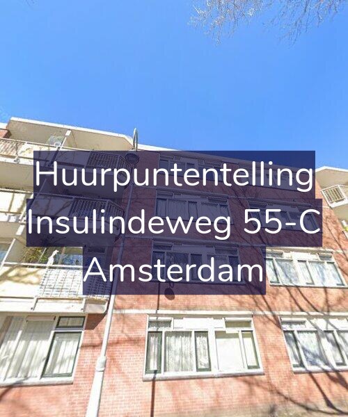 Foto gevel Huurpuntentelling voor Insulindeweg 55-C, Amsterdam